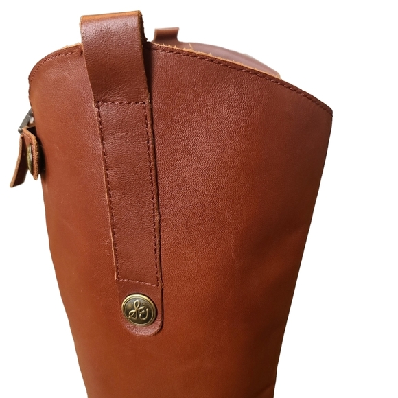 Sam Edelman Penny Brown Riding Boots Almond toe women's size 5 - Picture 6 of 13